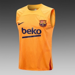 2022/23 Barcelona Orange Thailand Tracksuit Vest-815