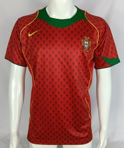 2004 Wold Cup Portugal Home Red Thailand Soccer Jersey AAA-811/503/905