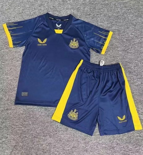 Kids 2022/23 Newcastle United Away Royal Blue Kids/Youth Soccer Uniform-522