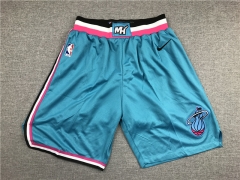 City Version Miami Heat Blue NBA Shorts