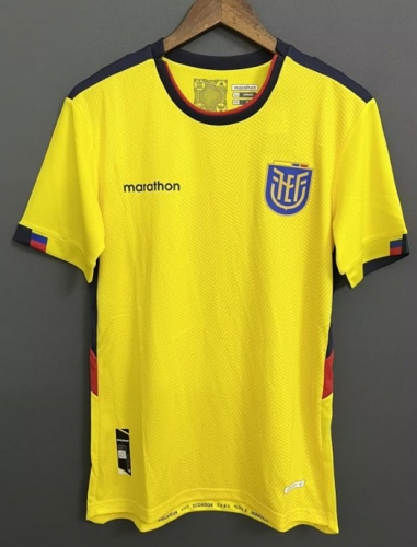 2022/23 Ecuador Home Yellow Thailand Soccer Jersey AAA-709/301