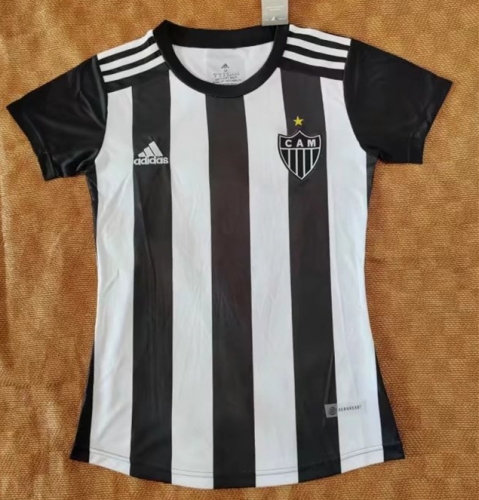 2022/23 Atlético Mineiro Home Black & White Female Soccer Jersey AAA-802/908/319