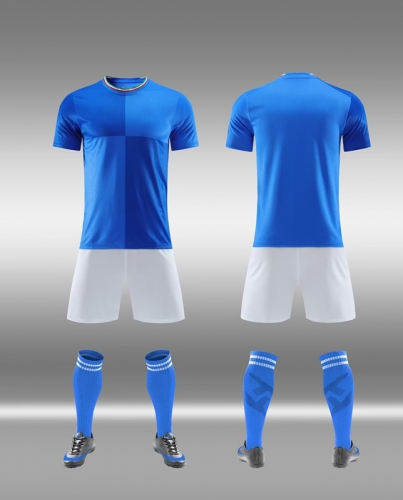 Without Logo 22/23 Italy Home Blue Soccer Uniform-DN