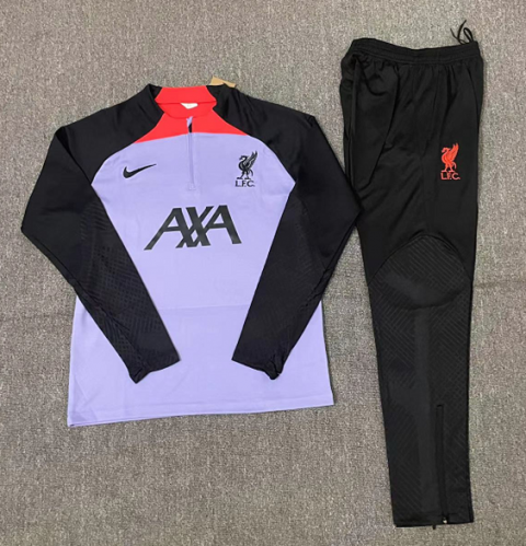2022/23 Liverpool Purple Kids/Youth Soccer Tracksuit Uniform-801/411