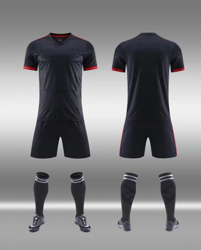 Without Logo 22/23 Bayern München 2nd Away Black Soccer Uniform-DN