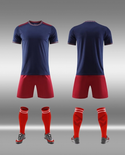 Without Logo 22/23 Away Rpyal Blue Soccer Uniform-DN