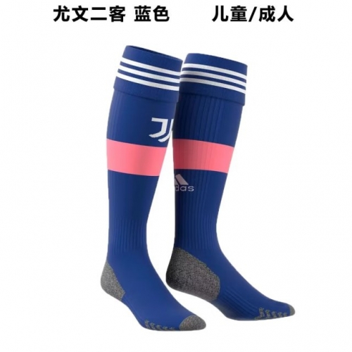 2022/23 Juventus FC 2nd Away Blue Thailand Soccer Socks