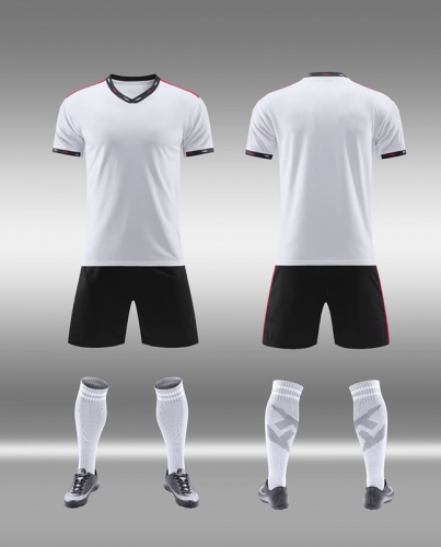 Without Logo 22/23  Manchester United Away White Soccer Uniform-DN