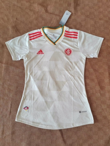 2022/23 Brazil SC Internacional Away White Female Thailand Soccer Jersey-319