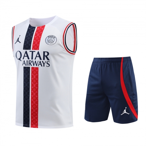 2022/23 New Paris SG White Soccer Training Vest Uniform-418