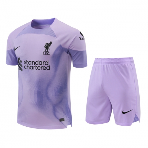 2022/23 Liverpool goalkeeper Purple Thailand Soccer Jersey Uniform-418
