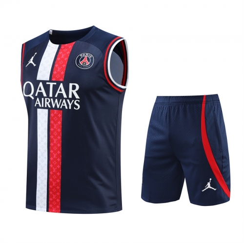 2022/23 New Paris SG Royal Blue Soccer Training Vest Uniform-418