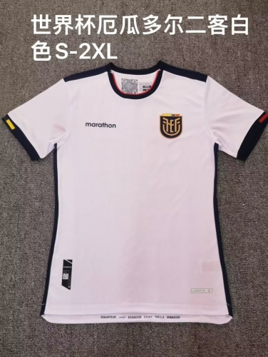 2022/23 Ecuador White Thailand Soccer Jersey AAA-709