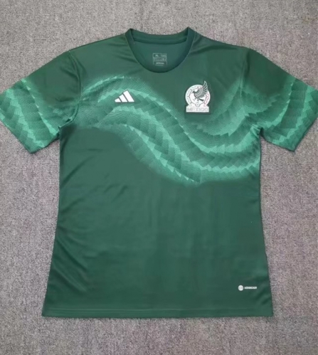 2022 World Cup Mexico Green Pre-game Thailand Soccer Jersey AAA-709/912