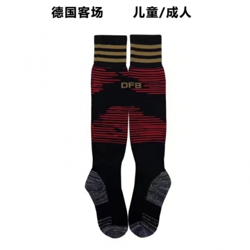 2022/23 Germany Away Red & Black Youth/Adult Thailand Soccer Socks