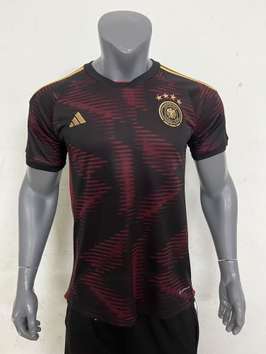 2022 World Cup Germany Away Red & Black Thailand Soccer Jersey AAA-705/510