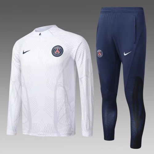 2022-23 Paris SG White ink jet Thailand SoccerTracksuit Uniform-GDP