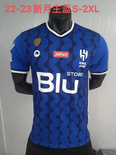 2022/23 Al Hilal FC Home Blue Thailand Soccer Jersey AAA-709/410