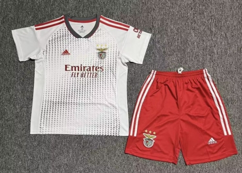 2022/23 Benfica 2nd Away White Kids/Youth Soccer Uniform-522