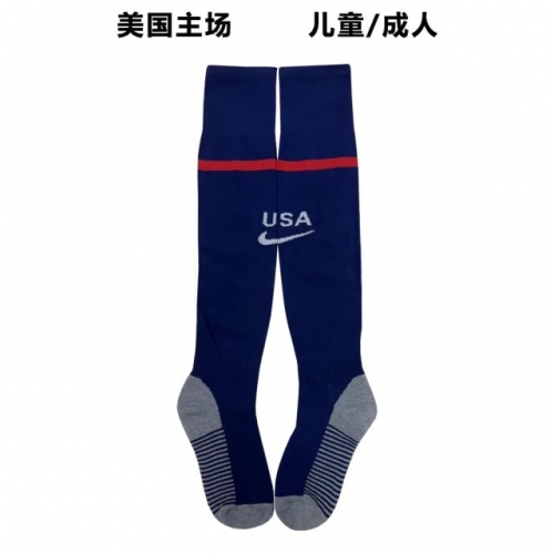 2022/23 United States Home Royal Blue Youth/Kids Thailand Soccer Socks