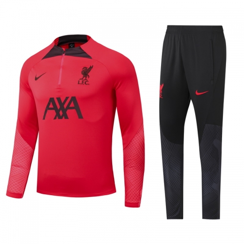 2022/23 Liverpool Red Kids/Youth Soccer Tracksuit Uniform-815/GDP