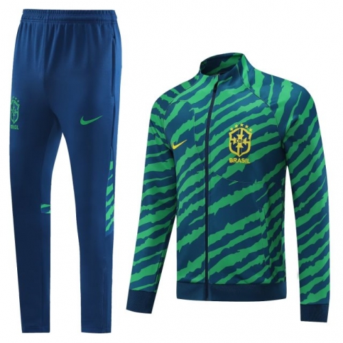 2022/23 Brazil Green Thailand Soccer Jacket Uniform-LH