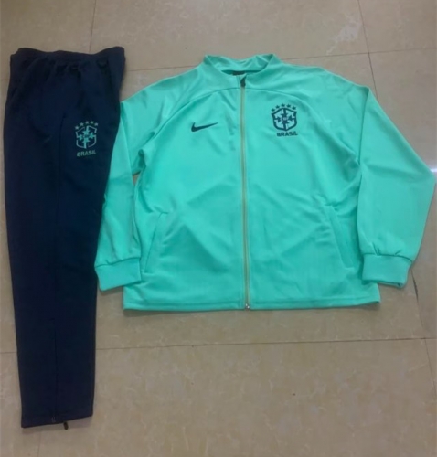 2022/23 Brazil Green Thailand Soccer Jacket Uniform-411