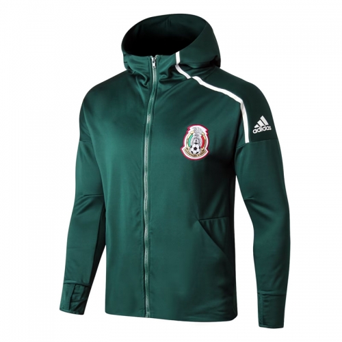 2022/23 Mexico Green Thailand Soccer Jacket With Hat-815