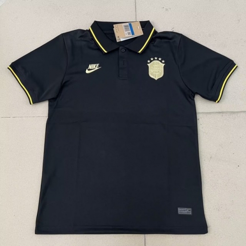 2022/23 Brazil Black Soccer Thailand Polo Shirts-JK/518/510