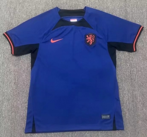 2022-2023 Netherlands Away Dark Blue Thailand Soccer Jersey AAA-PF/320/416