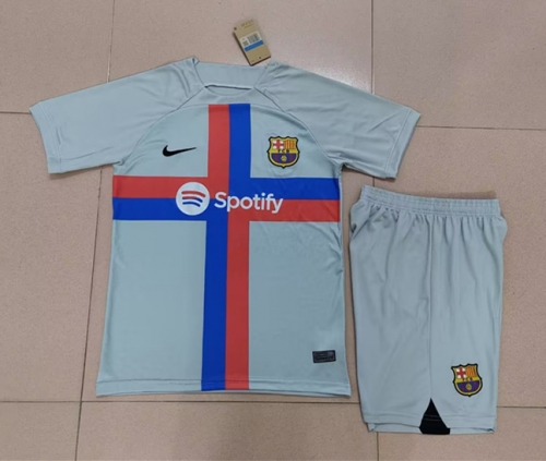 2022-23 Barcelona Away White Soccer Uniform-315/FL/302