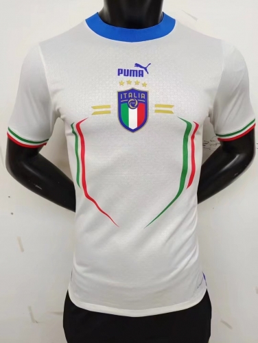 Player Version 2022 World Cup Italy Away White Thailand Soccer Jersey AAA-MY