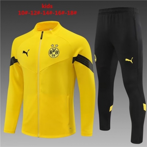 2022/23 Borussia Dortmund Yellow Kids/Youth Jacket Uniform-801