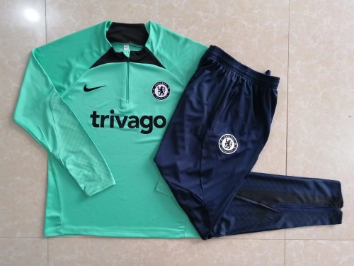 2022/23 Chelsea Green Thailand Training Soccer Tracksuit Uniform-815