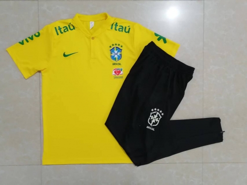 2022/23 Brazil Yellow Thailand Polo Uniform-815