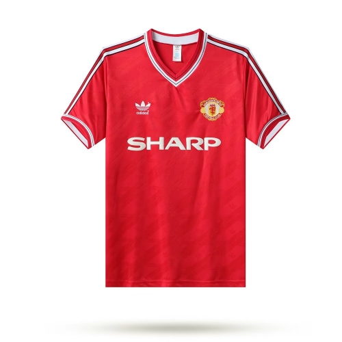 86 Retro Version Manchester United Home Red Thailand Soccer Jersey AAA-811/2011