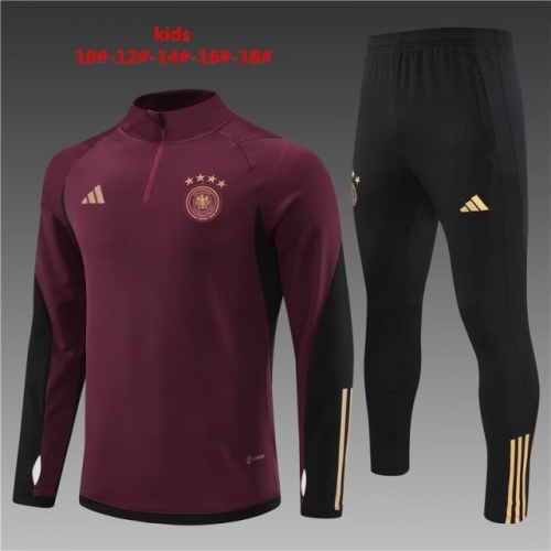 2022/23 Germany Maroon Kids/Youth Trackusit Uniform-801/815