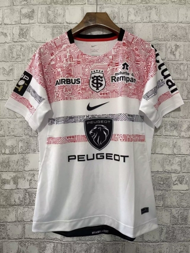 2022/23 Toulouse Away White Thailand Rugby Shirts