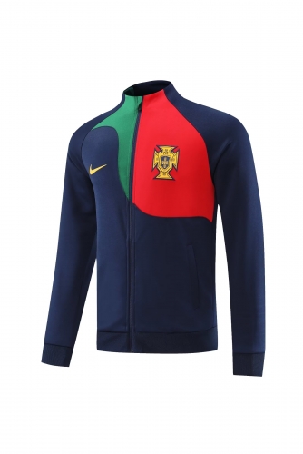 2022-23 Portugal Black Thailand Soccer Jacket -LH