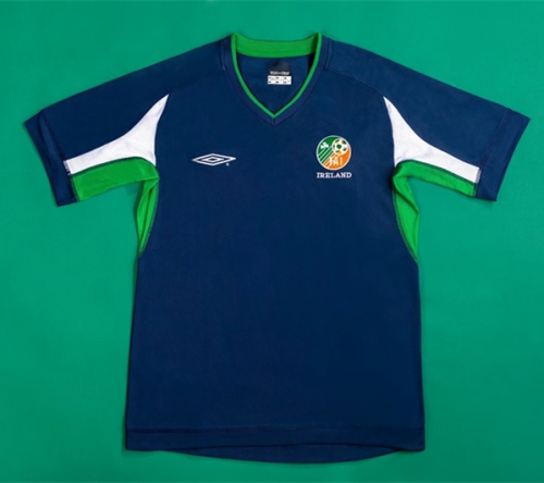 Without logo 02 Retro Version Ireland Royal Blue Thailand Soccer Jersey AAA-1041