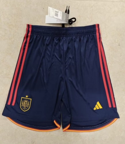 2022/23 Spain Home Royal Blue Thailand Soccer Shorts-509