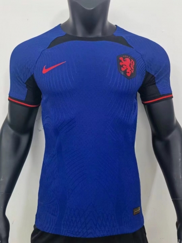 Player Version 2022-2023 Netherlands Away Dark Blue Thailand Soccer Jersey AAA-807/MY/16