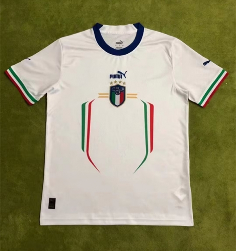 2022 World Cup Italy Away White Thailand Soccer Jersey AAA-JB/518/301