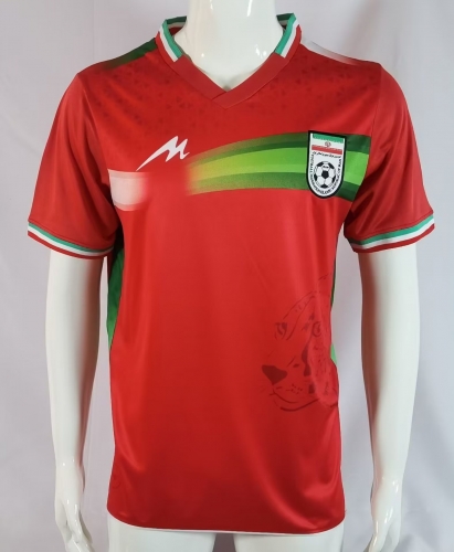 2022 World Cup Iran Home Red Thailand Soccer Jersey AAA-503