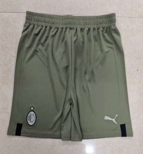 2022/23 AC Milan 2nd Away Green Thailand Soccer Shorts-315