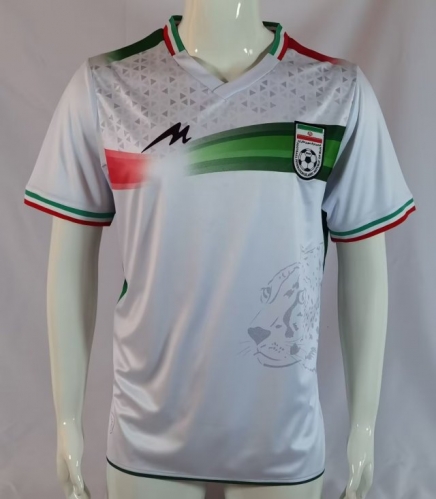 2022 World Cup Iran Away White Thailand Soccer Jersey AAA-503