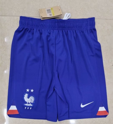 2022/23 France Away Blue Thailand Soccer Shorts-315