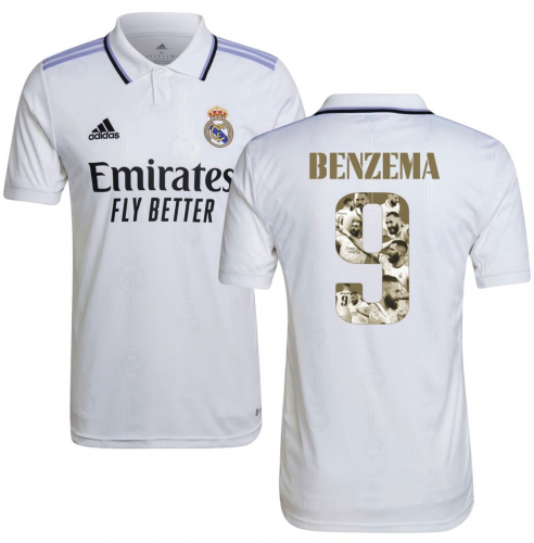 2022-23 Real Madrid Home White #9 (BENZEMA) Thailand Soccer Jersey AAA-416