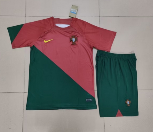 2022/23 Portugal Home Red & Green Soccer Uniform-315/SKE