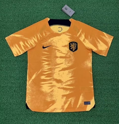 2022 World Cup Netherlands Home Orange Thailand Soccer Jersey AAA-705/416/PF